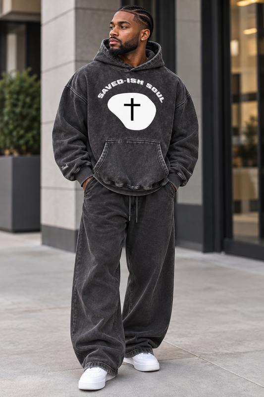 Saved-ish Soul “Cross” Oversize Hoodie