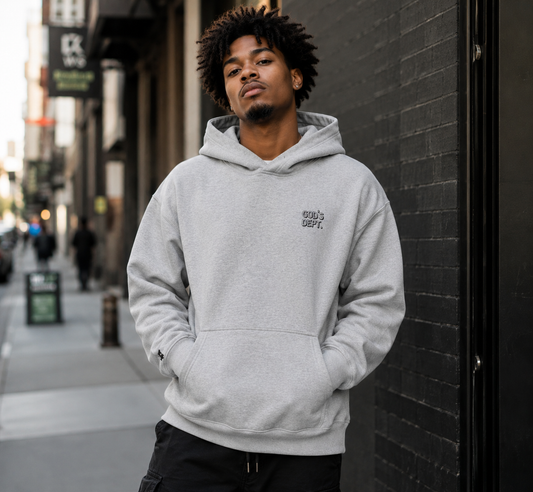 Saved-ish Soul "God's Dept." Embroidered Oversized Hoodie