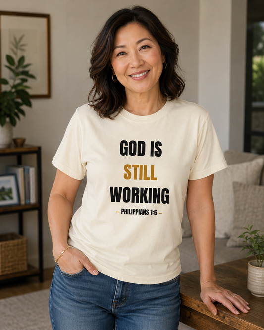 Saved-ish Soul "God Is Still Working" T-Shirt