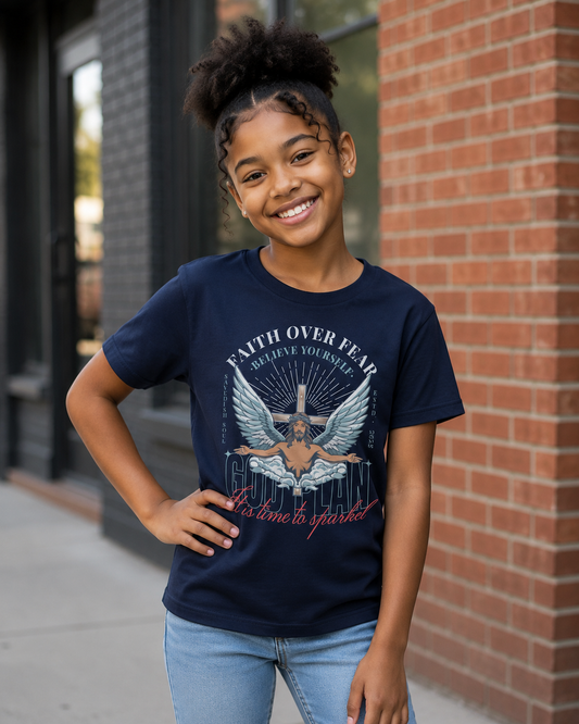 Saved-ish Soul "Faith Over Fear" Youth T-Shirt