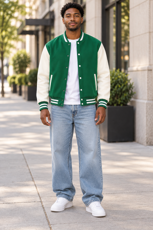 Saved-ish Soul "Chosen By God" Two-Tone Fleeced Varsity Jacket