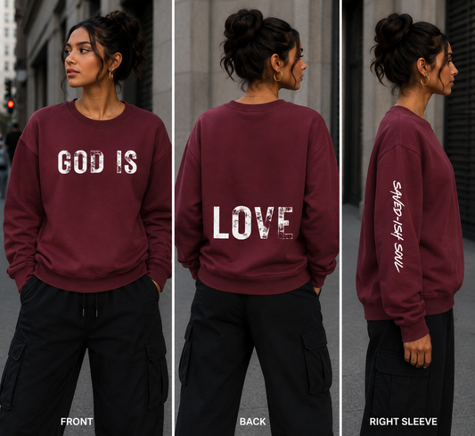 Saved-ish Soul "God Is" Oversized Sweatshirt