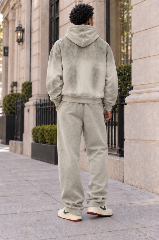 Saved-ish Soul "Foundations" Sunfade Distressed Boxy Hoodie