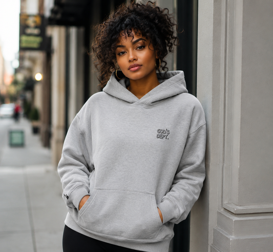 Saved-ish Soul "God's Dept." Embroidered Oversized Hoodie
