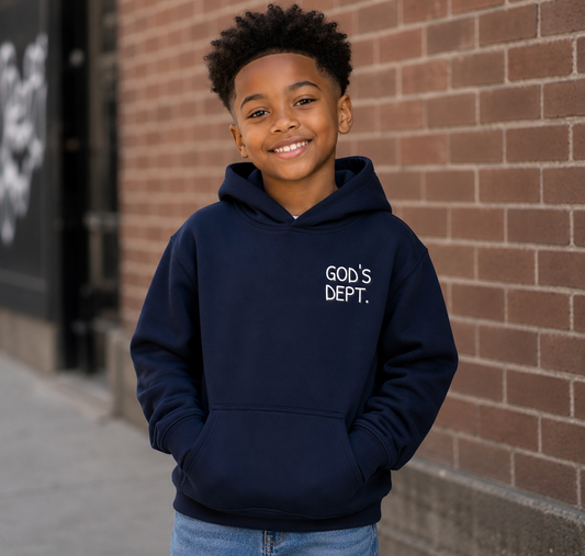 Saved-ish Soul "God's Dept." Youth Fleece Hoodie