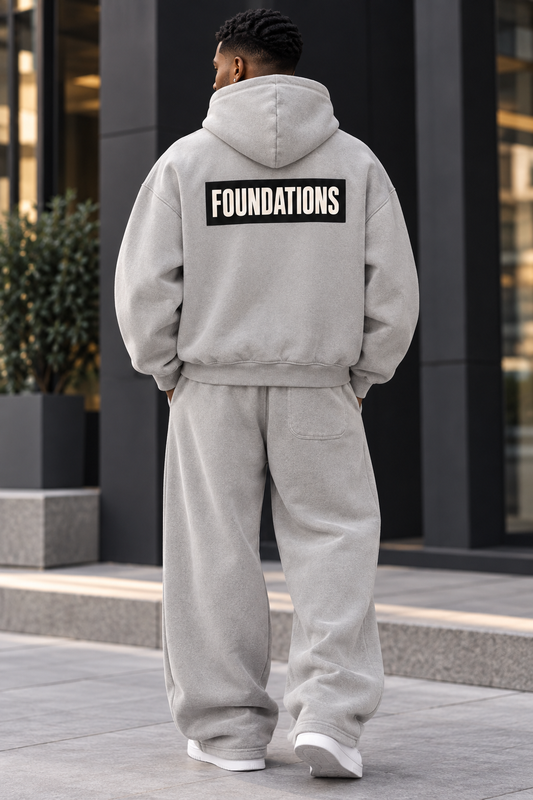 Saved-ish Soul "Foundations" Boxy Fleece Hoodie