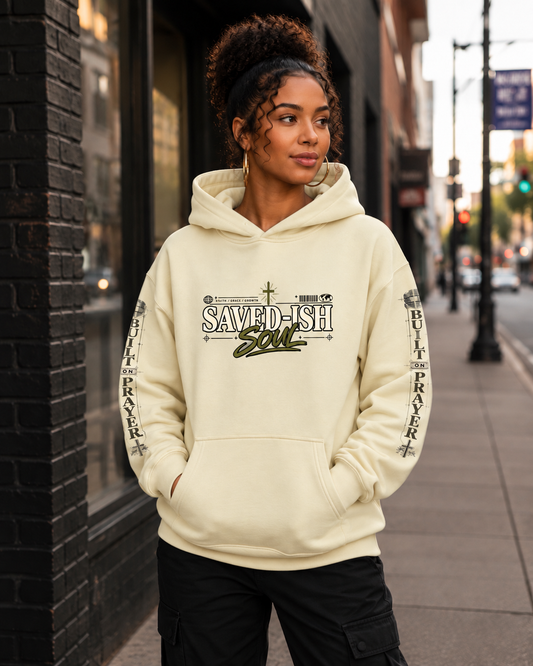 Saved-ish Soul "Faith, Grace, Growth" Oversize Fleeced Hoodie
