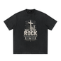 Saved-ish Soul "Built on the Rock" Vintage Washed Frayed T-Shirt