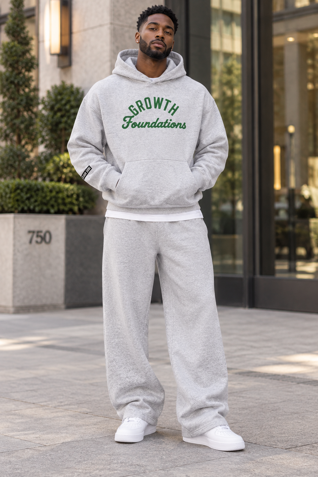 Saved-ish Soul "Growth Foundations" Oversized Boxy Fleece Hoodie