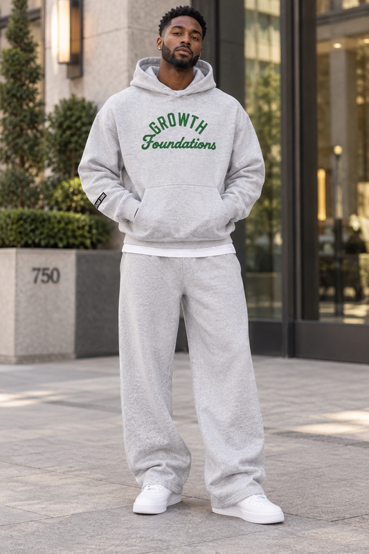 Saved-ish Soul "Growth Foundations" Oversized Boxy Fleece Hoodie