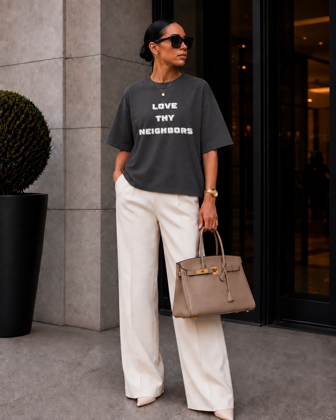 Saved-ish Soul "Love Thy Neighbors" Boxy T-Shirt