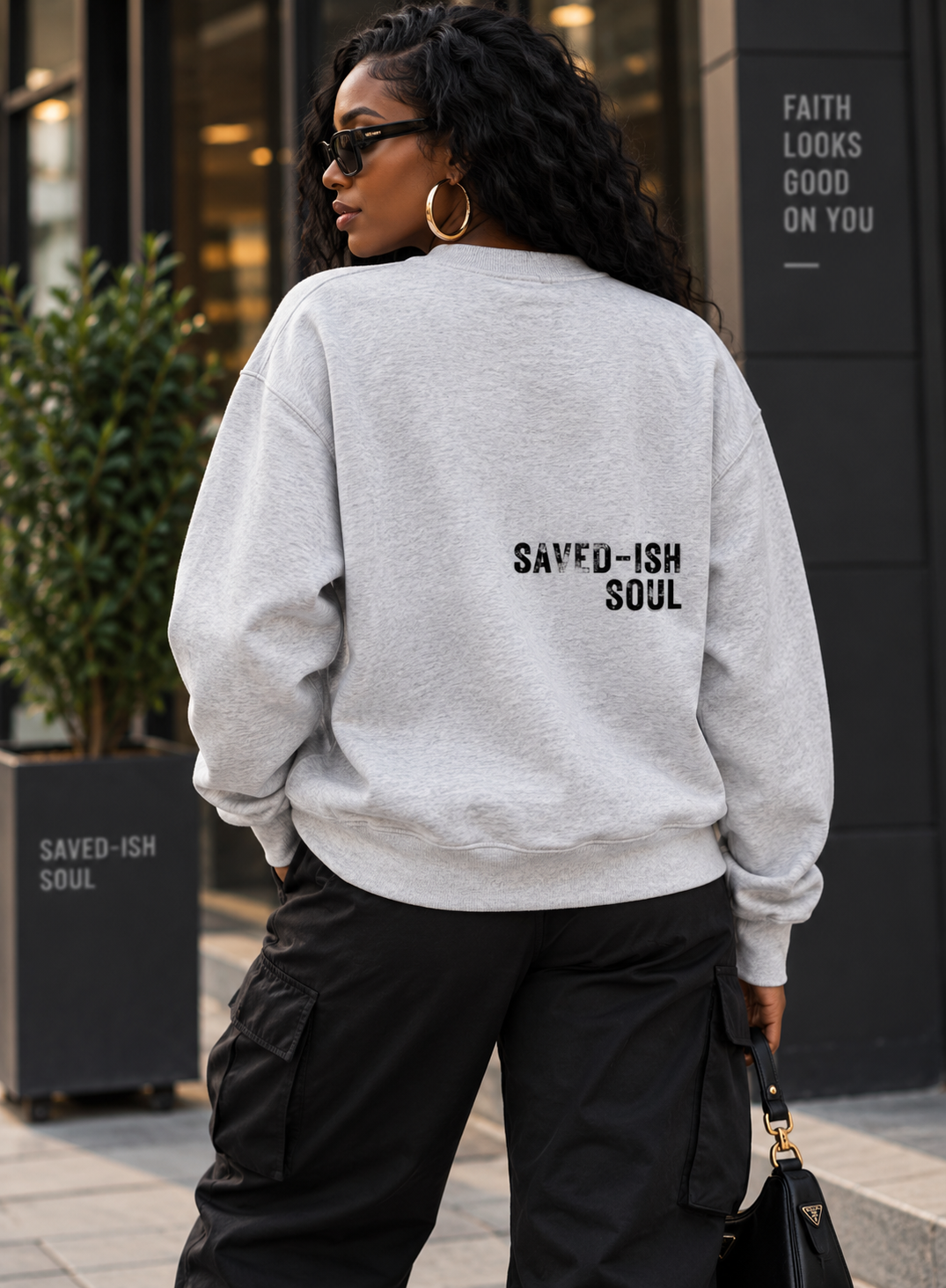 Saved-ish Soul "Heaven Made" Oversized Sweatshirt