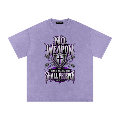 Saved-ish Soul "No Weapons" Snow Washed Oversized T-Shirt