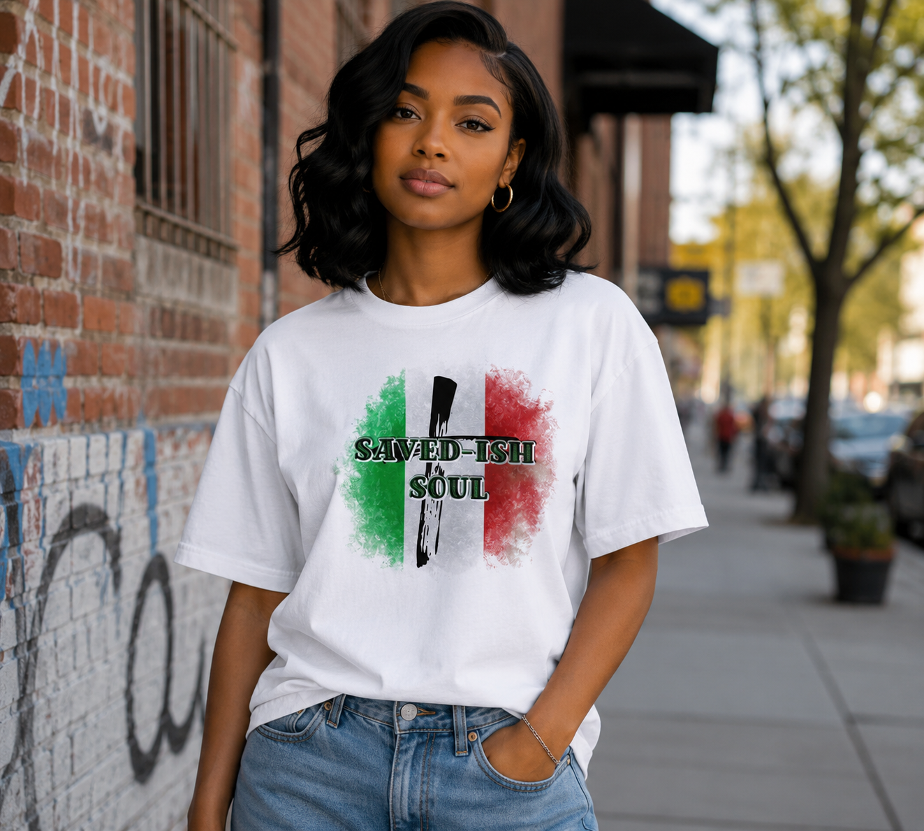 Saved-ish Soul "Cross" T-Shirt