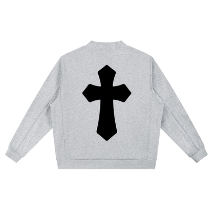 Saved-ish Soul "Cross" Essential Heavyweight Sweat Cardigan