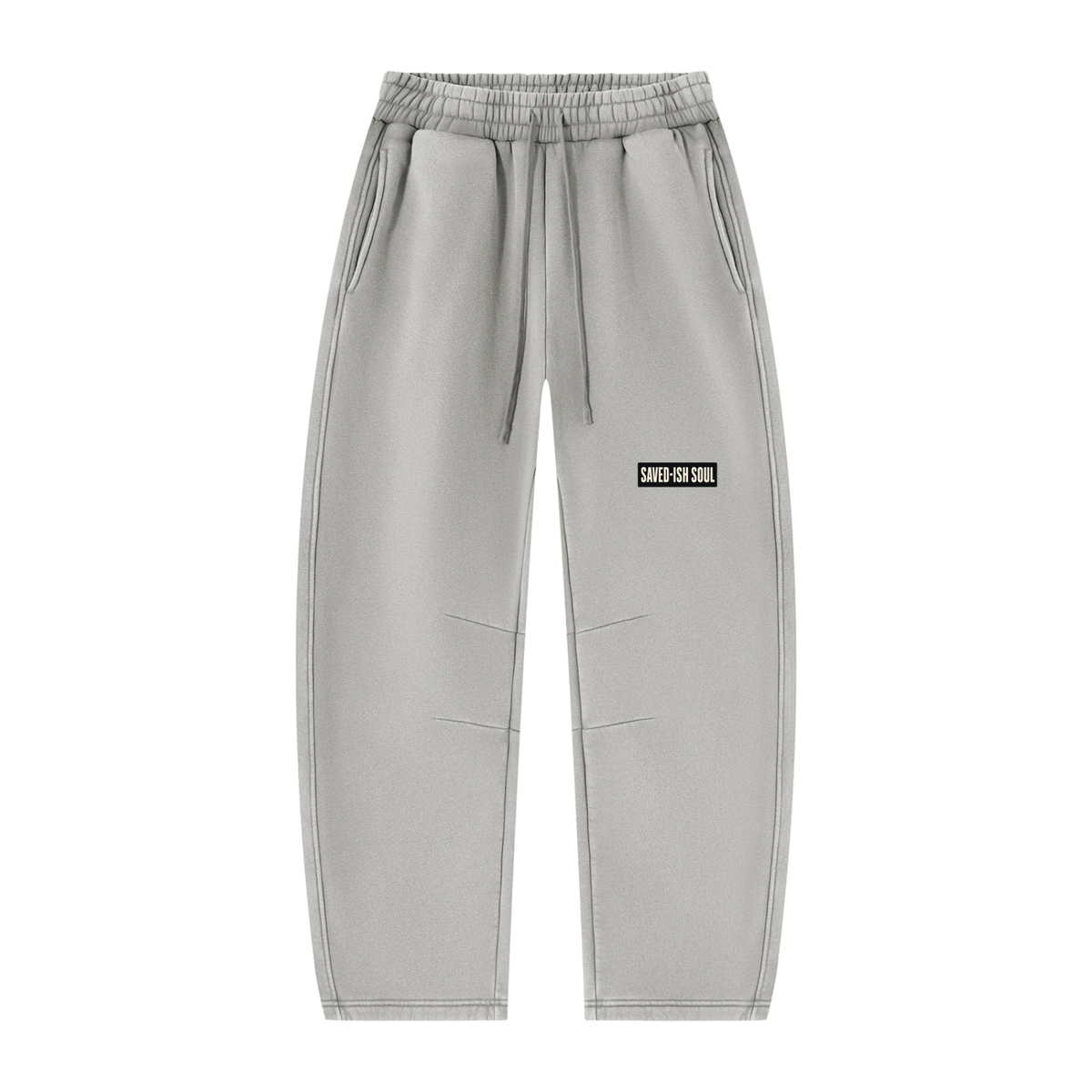 Saved-ish Soul Vintage Wash Barrel Leg Fleece Sweatpants