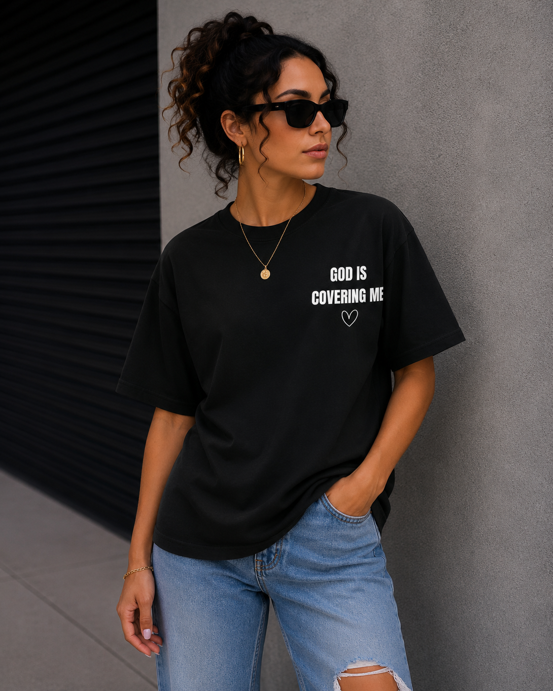 Saved-ish Soul "God Is Covering Me" T-Shirt