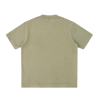 Saved-ish Soul "Built By Faith" Vintage Washed Frayed T-Shirt