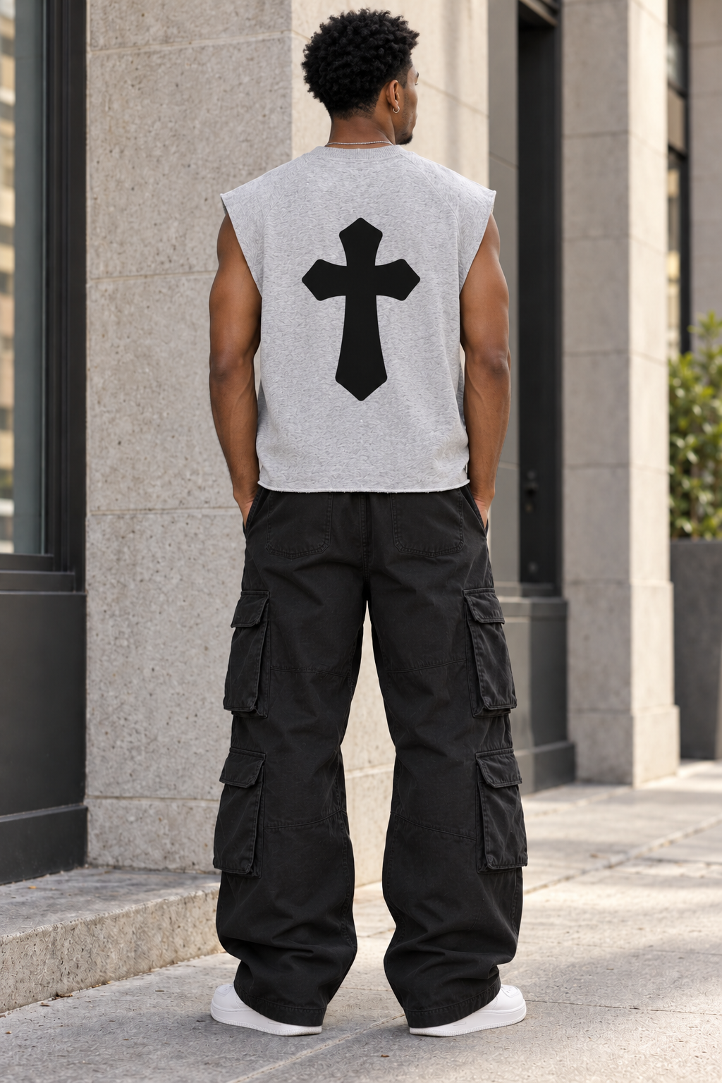 Saved-ish Soul "Not Perfect Just Growing" Boxy Raw Hem Tank Top
