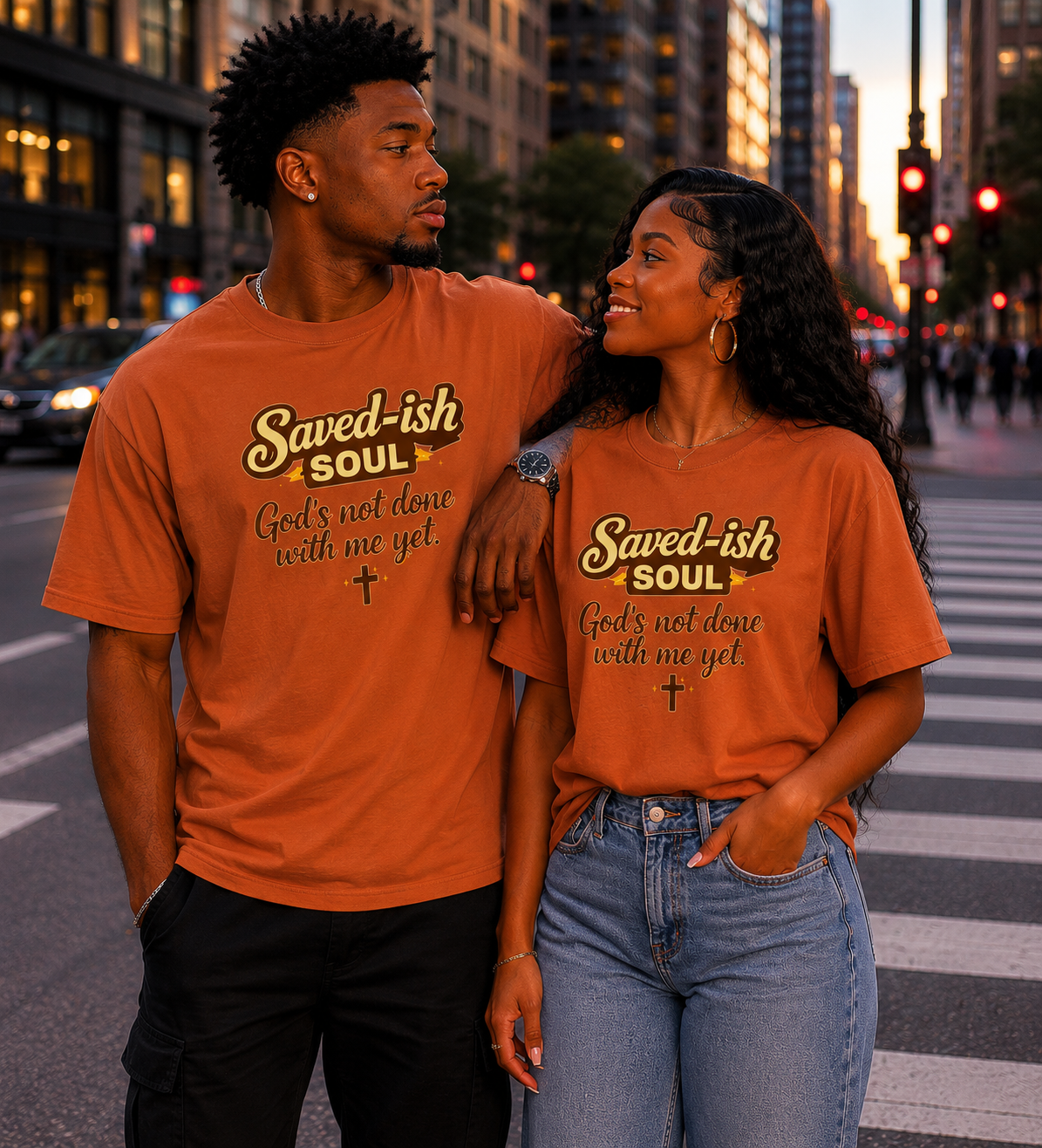 Saved-ish Soul "God's Not Done With Me Yet" T-Shirt
