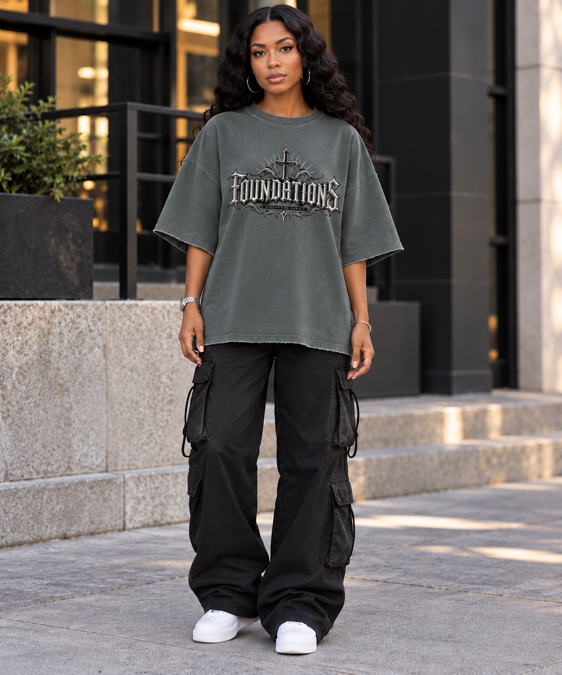 Saved-ish Soul "Foundations" Boxy Raw Edge T-Shirt