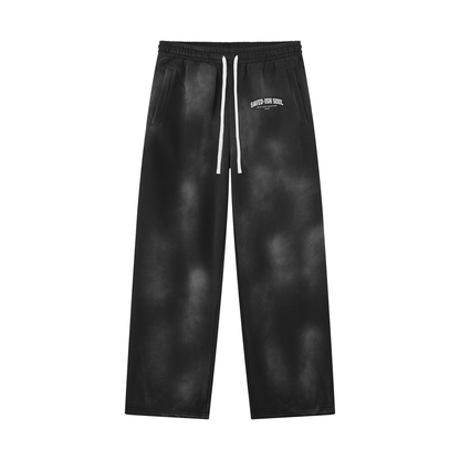 Saved-ish Soul Sunfade Wide Leg Fleece Sweatpants