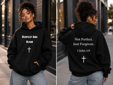 Saved-ish Soul “Not Perfect, Just Forgiven” Oversized Hoodie