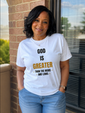 Saved-ish Soul "God Is Greater" T-Shirt