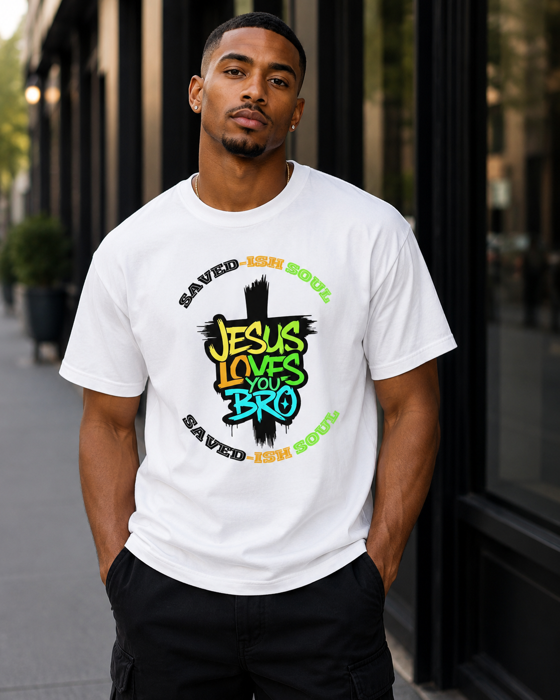 Saved-ish Soul "Jesus Loves You Bro" T-Shirt
