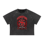 Saved-ish Soul "Foundations" Mineral Wash Raglan Crop T-Shirt