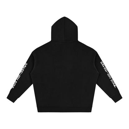 Saved-ish Soul "Imperfectly Devoted" Oversize Fleeced Hoodie