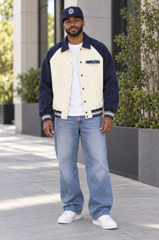 Saved-ish Soul " Foundations" Baseball Jacket