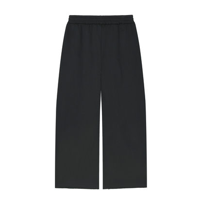 Saved-ish Soul "Not Perfect" Wide Leg Raw Edge Sweatpants