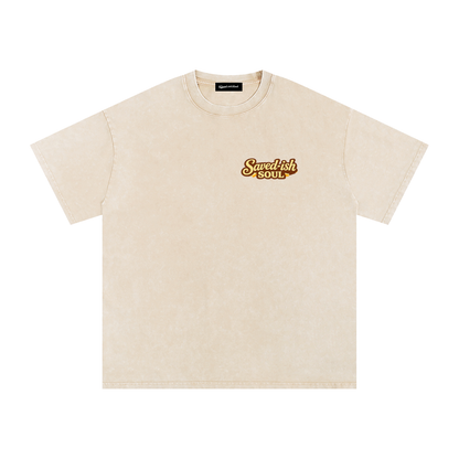 Saved-ish Soul "Faith, Grace, Growth" Snow Washed Oversized T-Shirt