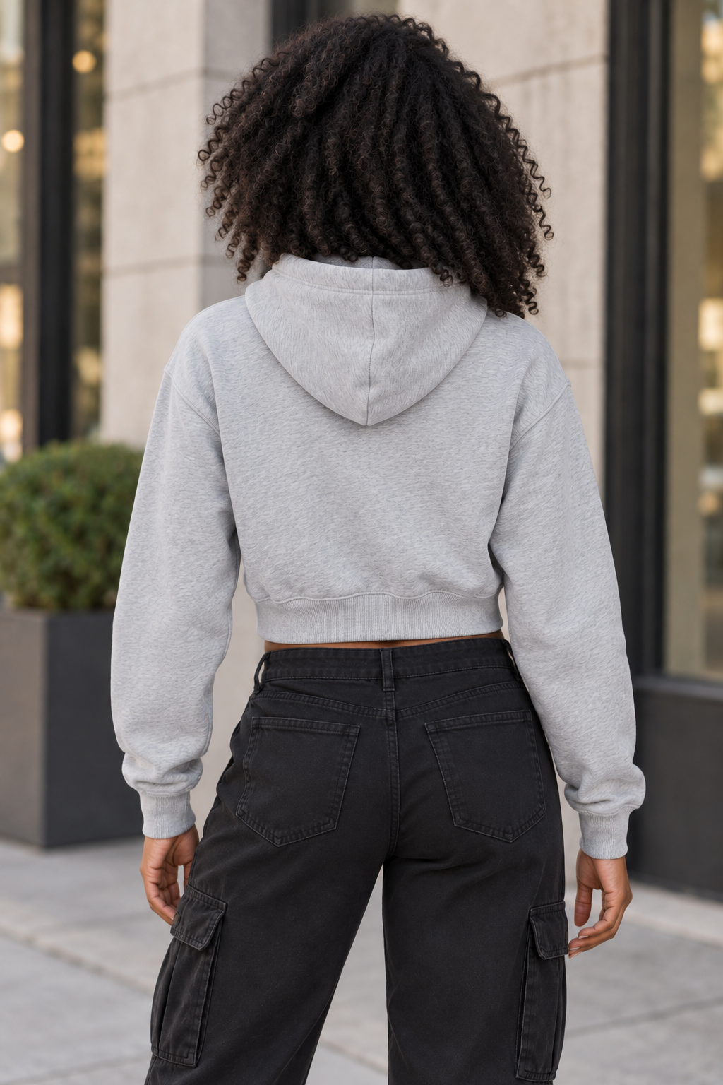 Saved-ish Soul "Foundations" Crop Drop Shoulder Hoodie