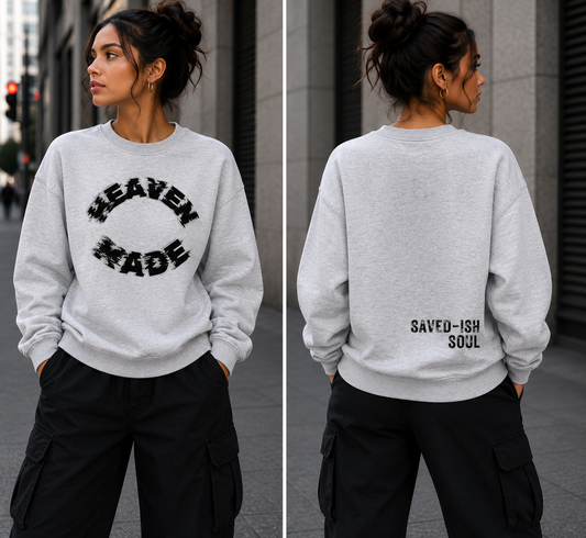 Saved-ish Soul "Heaven Made" Oversized Sweatshirt