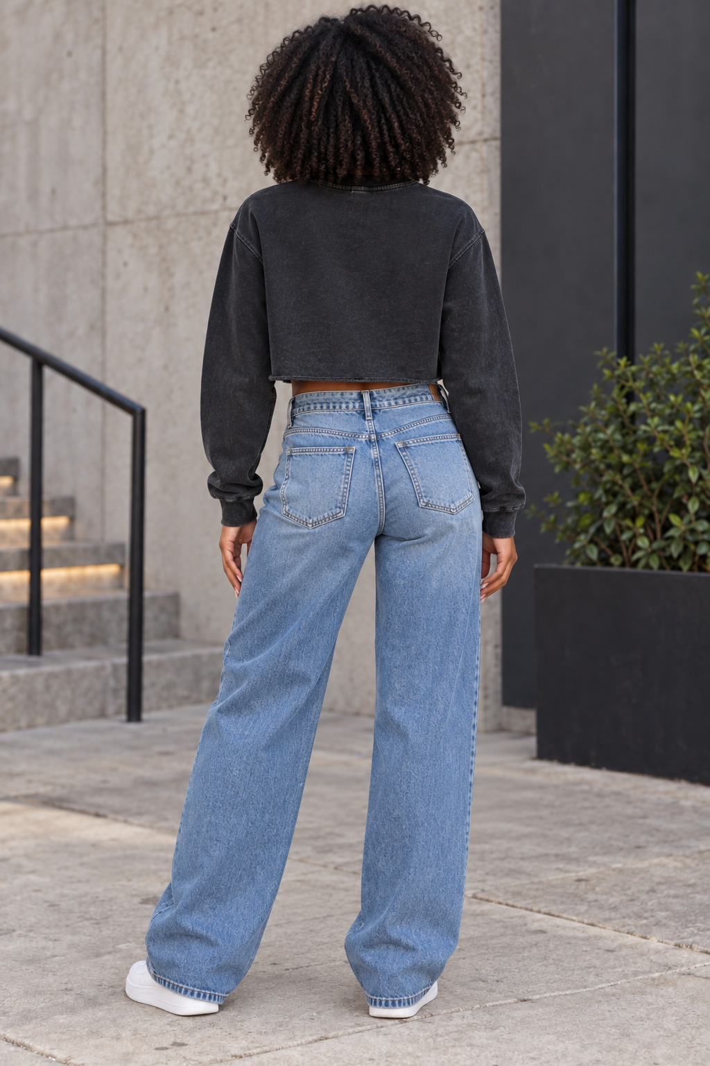 Saved-ish Soul "Philippians 4:13" Raw Edge Cropped Sweatshirt