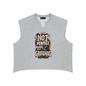 Saved-ish Soul "Not Perfect Just Growing" Boxy Raw Hem Tank Top