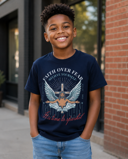 Saved-ish Soul "Faith Over Fear" Youth T-Shirt