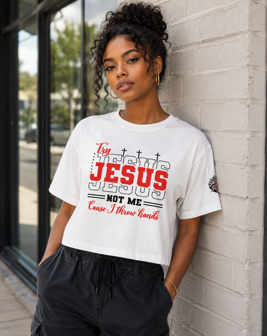Saved-ish Soul “Try Jesus” Heavyweight Boxy Tee