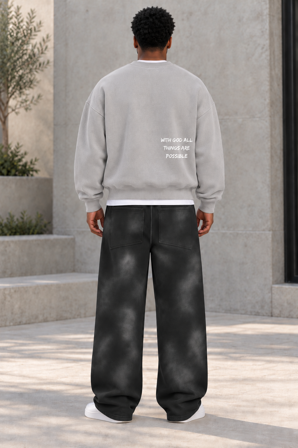 Saved-ish Soul Sunfade Wide Leg Fleece Sweatpants