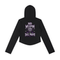 Saved-ish Soul "No Weapons" Women's Slim Cropped Hoodie