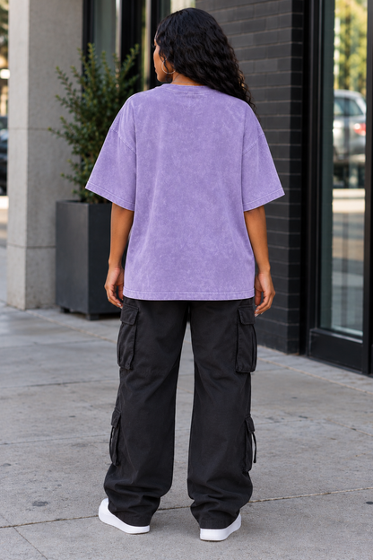 Saved-ish Soul "No Weapons" Snow Washed Oversized T-Shirt