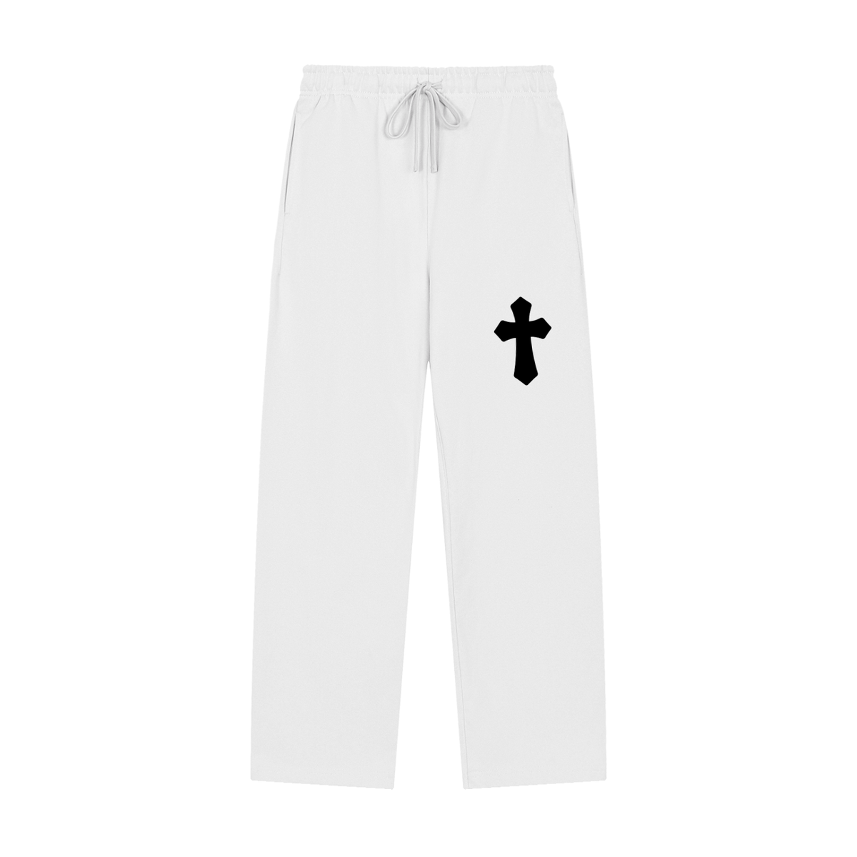 Saved-ish Soul "Cross"  Straight-Leg Sweatpants