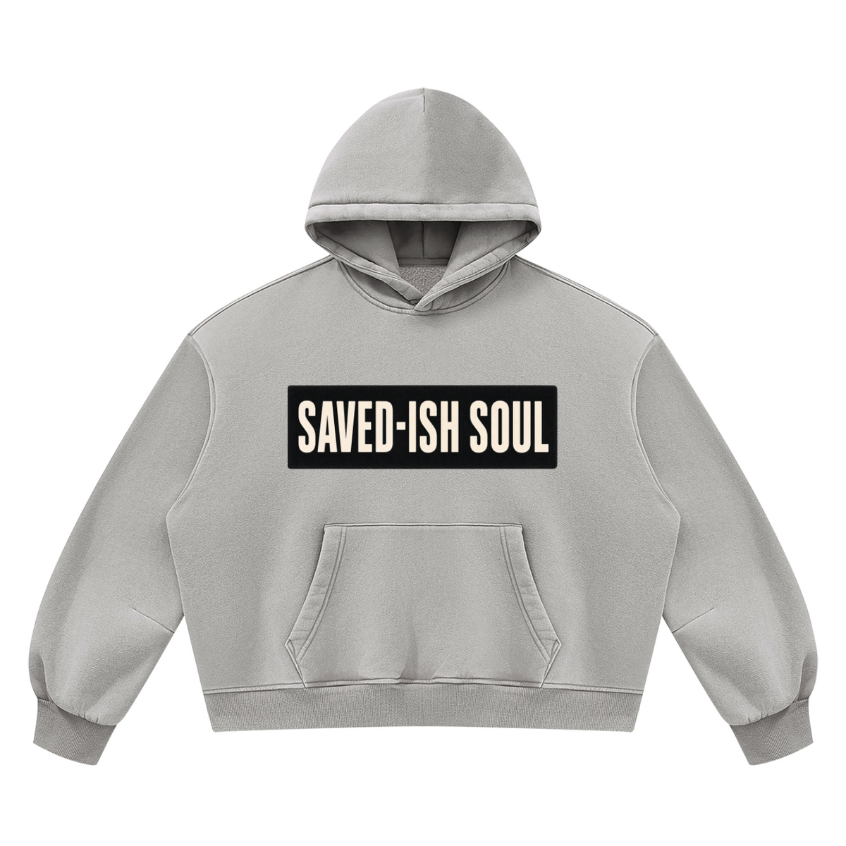 Saved-ish Soul "Foundations" Boxy Fleece Hoodie
