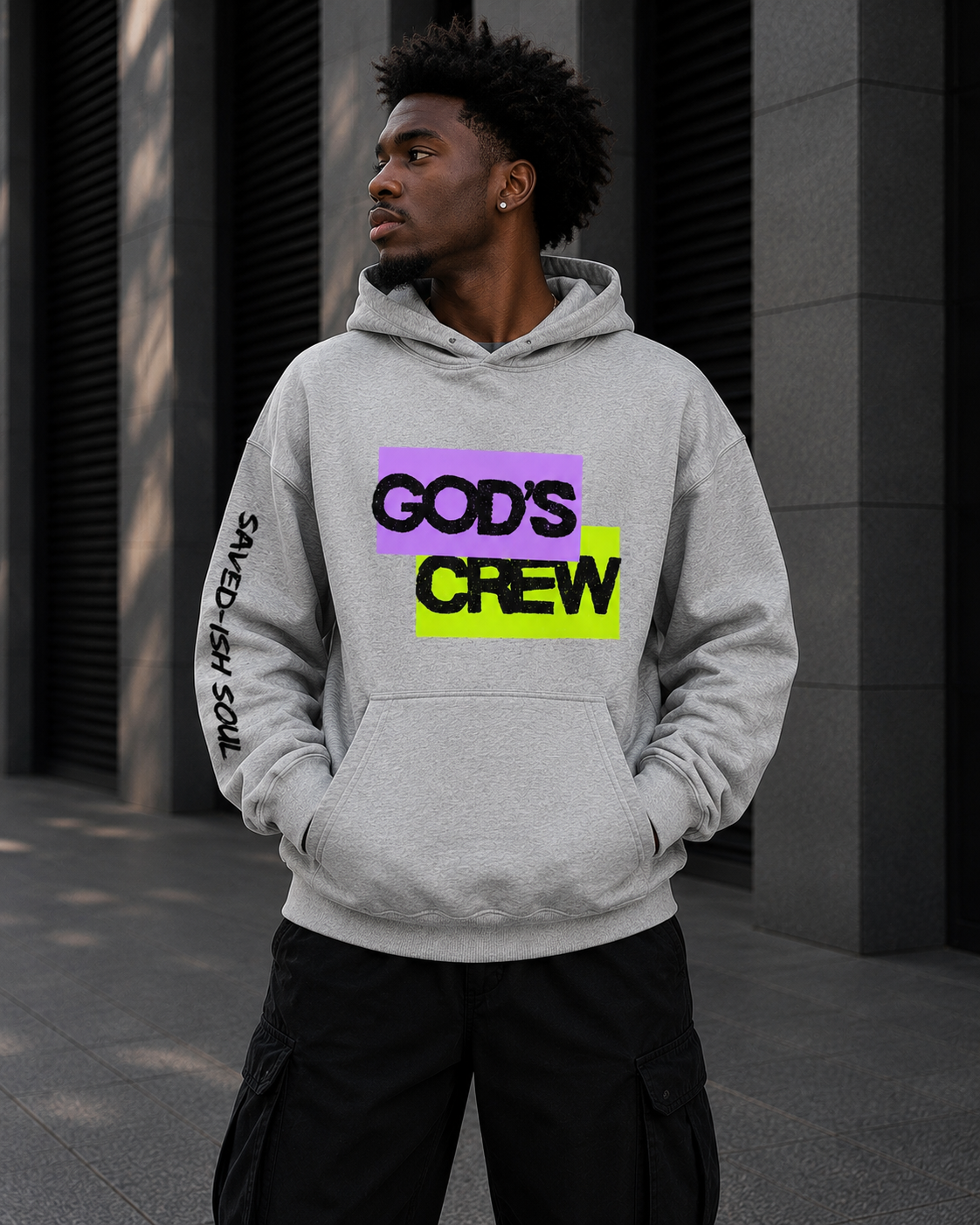 Saved-ish Soul "God's Crew" Oversized Hoodie