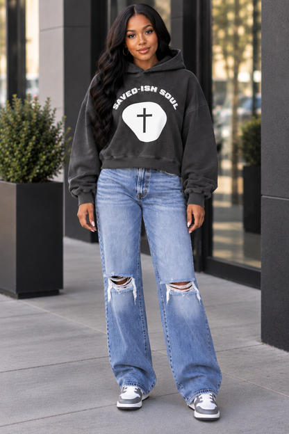 Saved-ish Soul “Cross” Vintage Wash Heavyweight Hoodie