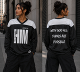 Saved-ish Soul "God Is Him" Hockey Jersey