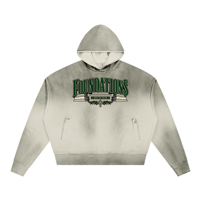 Saved-ish Soul "Foundations" Sunfade Distressed Boxy Hoodie