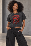 Saved-ish Soul "Foundations" Mineral Wash Raglan Crop T-Shirt